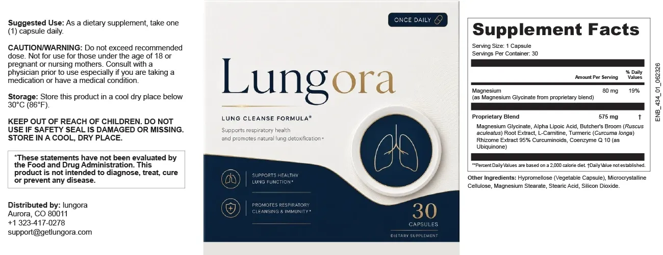 Lungora label ingredients supplement facts